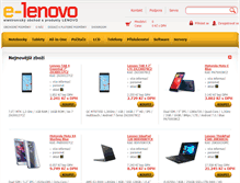 Tablet Screenshot of e-lenovo.cz